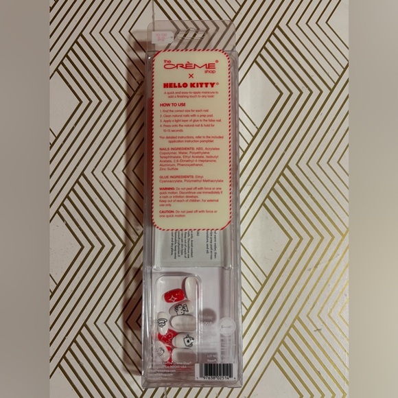 Brand New The Creme Shop x Hello Kitty “Sweet & Cozy” Reusable Press-On Nails - Picture 3 of 3